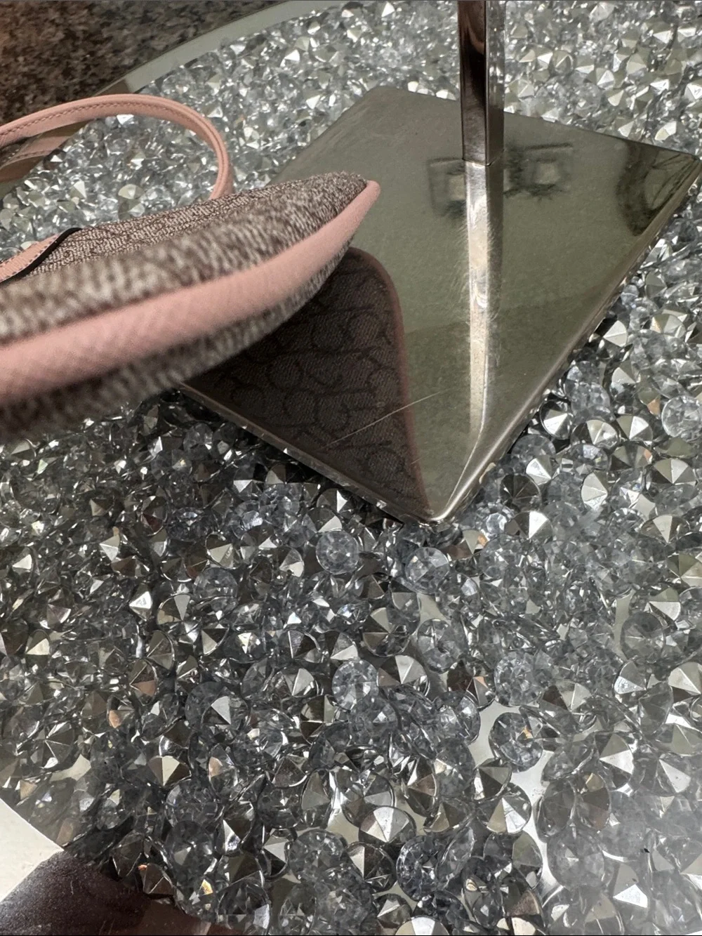 Calvin Klein Pink Monogram Signature Wristlet NWOT